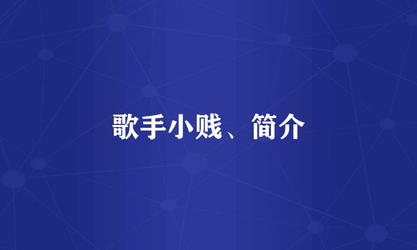 歌手小贱、简介