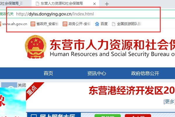东营市劳动和社会保障局网站