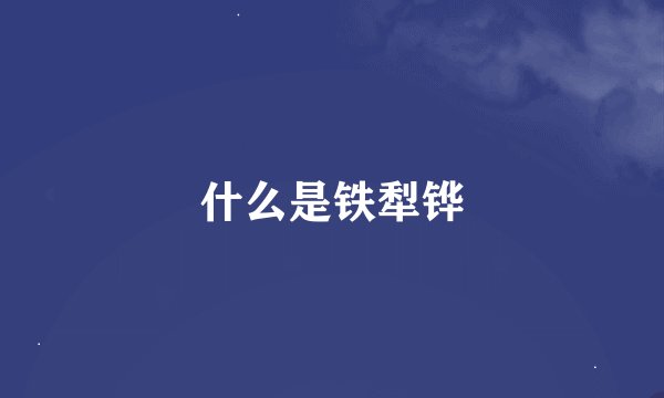 什么是铁犁铧