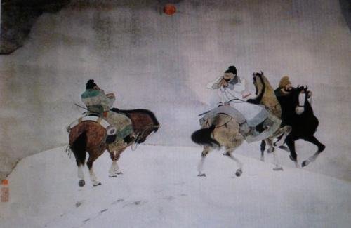 “双袖龙钟泪不干”的上一句是什么？