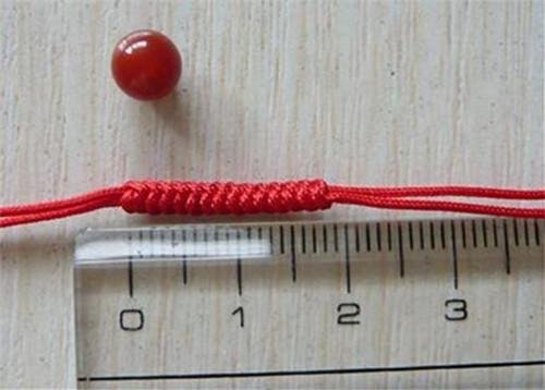 双线红绳脖子结尾编法图解速成