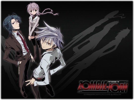 一部日本动漫，两个男主，一个黑发一个白发，一个女主，粉发。 好像女主眼睛可以看到别人看不到的脖子上