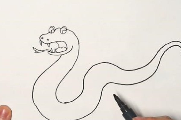 怎么画蛇