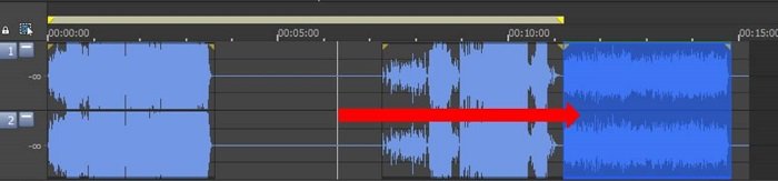 sound forge9.0怎么把几首歌的片段合在一起,求具体操作方法!