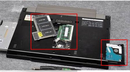 如何固定笔记本硬盘