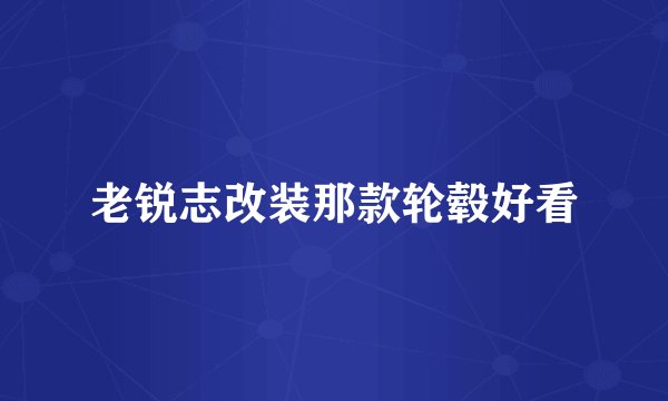 老锐志改装那款轮毂好看