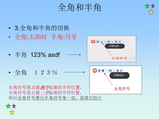 全角和半角的区别