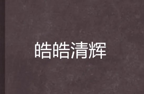 皓皓的意思是什么