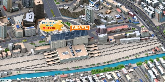 杭州火车站地图