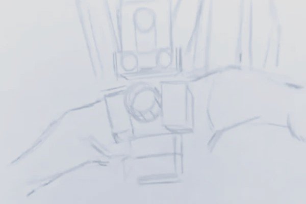 泰坦音响人用简笔怎么画