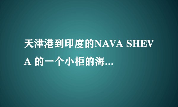 天津港到印度的NAVA SHEVA 的一个小柜的海运费大约多少