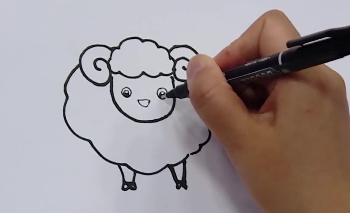 羊羊怎么画简单