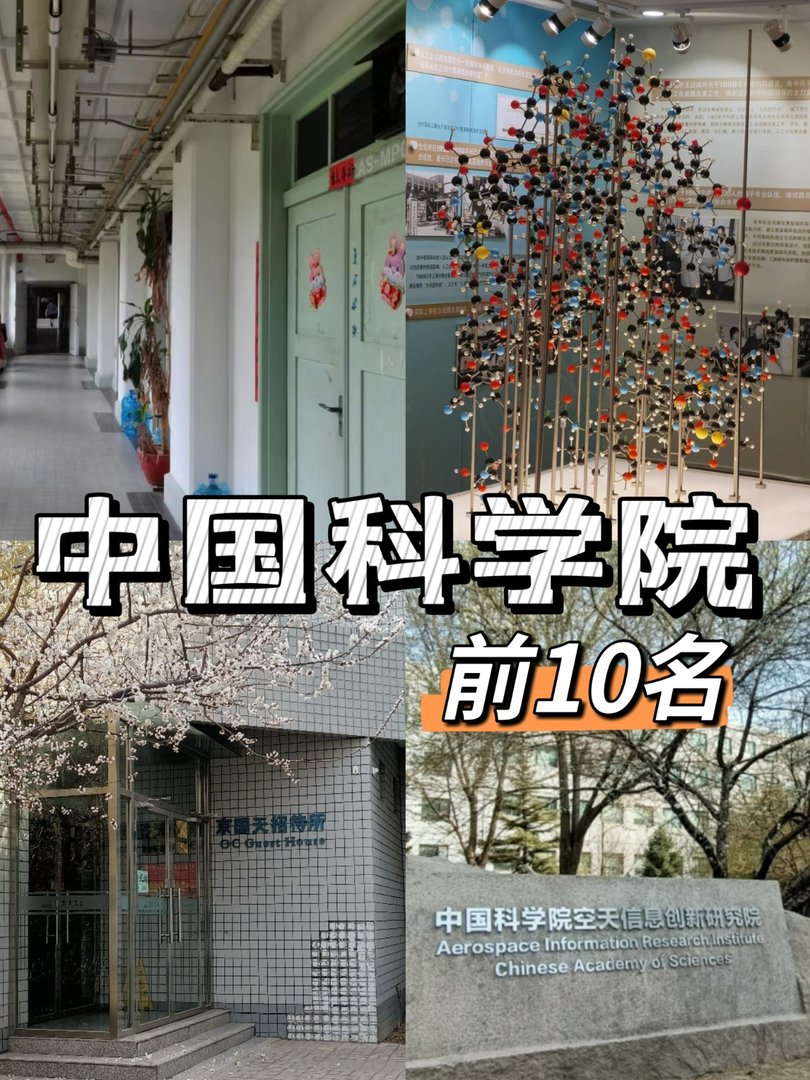 哪些研究所是中科院排名前10的研究所？