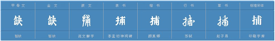捕怎么读音是什么