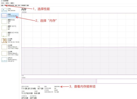 电脑内存条的频率怎么看