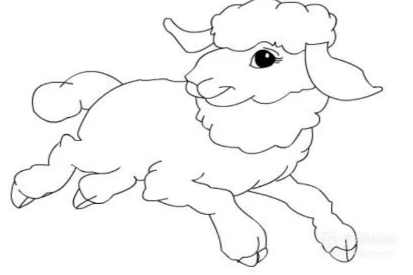 小羊怎么画简单又漂亮又可爱