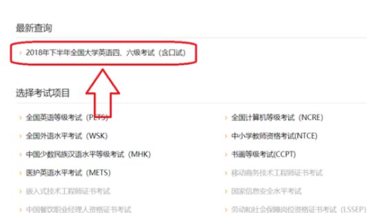 大学英语四级如何查询成绩？