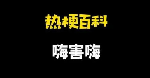 嗨害嗨什么梗，一般用什么语气说？