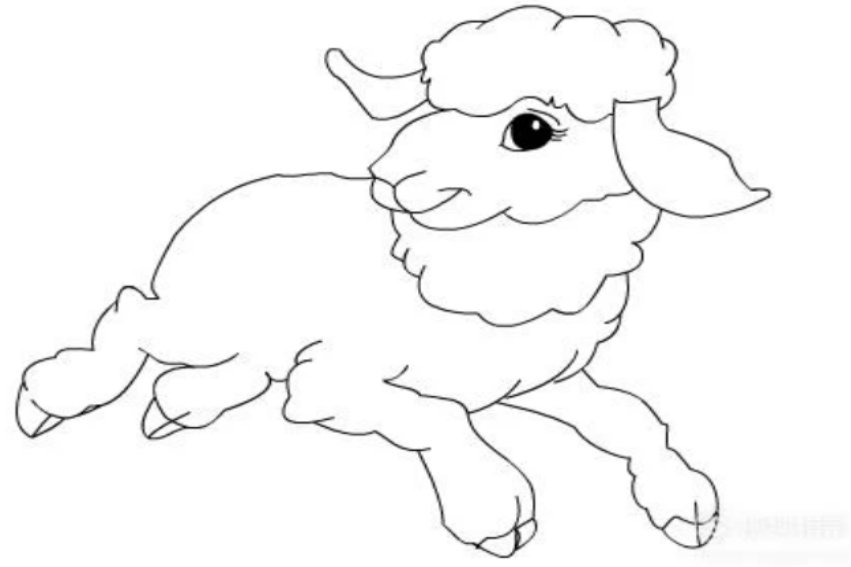 小羊怎么画简单又漂亮又可爱