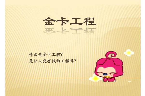 金卡工程属于哪类应用