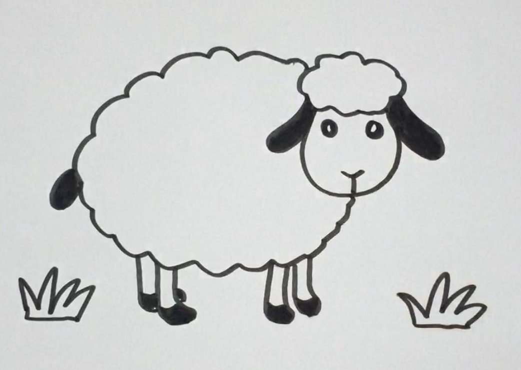 羊羊怎么画简单