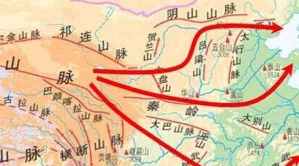 昆仑山地图，地图有标从什么地方到什么地方，