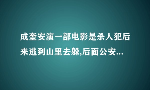 成奎安演一部电影是杀人犯后来逃到山里去躲,后面公安去抓他，他在林里装了好多暗器，死了好多公安，请
