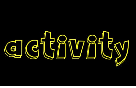 活动用英文怎么说?