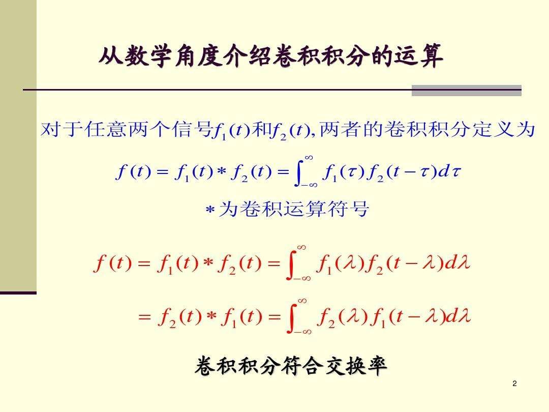 卷积定理是什么？