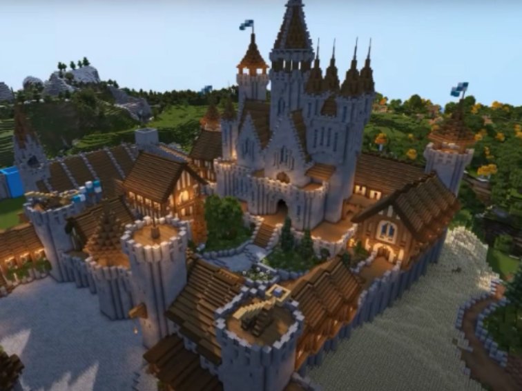 怎么用指令建造一座城堡