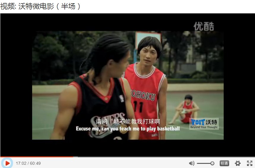 篮球电影，这是什么电影里面的？