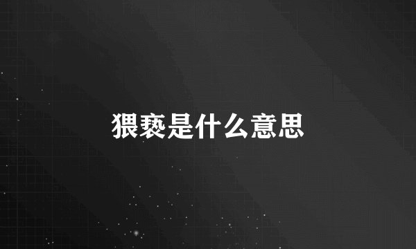 猥亵是什么意思